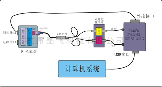 雙光束微型光譜儀系統(tǒng)示意圖